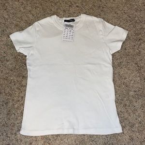 Brandy simple white tee